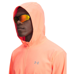 UNDER ARMOUR Velociti Storm wasserabweisende Laufjacke Herren 824 - electric tangerine/titanium/reflective L