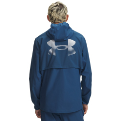 UNDER ARMOUR Velociti Pro Storm wasserabweisende Laufjacke Herren 498 - wham blue/reflective L