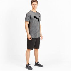 PUMA Heather Cat Tee Trainingsshirt Herren medium gray heather S