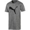 PUMA Heather Cat Tee Trainingsshirt Herren medium gray heather S