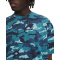 UNDER ARMOUR Heavyweight Athletic Department Allover-Print kurzarm Trainingsshirt Herren 498 - wham blue/white S