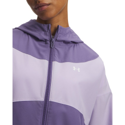 UNDER ARMOUR Rival Woven Trainingsjacke Damen 520 - purple luxe/purple crest/white L