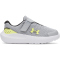 UNDER ARMOUR Surge 4 AC Laufschuhe Jungen 011 - mod gray/black/lumin yellow 21
