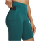 UNDER ARMOUR Motion kurze Leggings Damen 338 - rack green/white XS