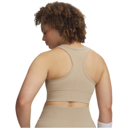 UNDER ARMOUR Vanish Seamless Mid Support Sport-BH Damen 299 - city khaki/summit white XS