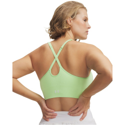 UNDER ARMOUR Vanish Seamless Low Support Sport-BH Damen 712 - lumos lime/white L