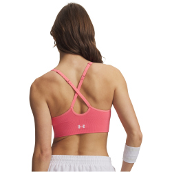 UNDER ARMOUR Vanish Seamless Low Support Sport-BH Damen 600 - bittersweet pink/white L