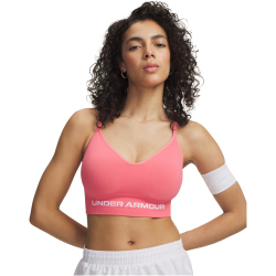 UNDER ARMOUR Vanish Seamless Low Support Sport-BH Damen 600 - bittersweet pink/white L