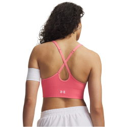 UNDER ARMOUR Vanish Seamless Low Support Sport-BH Damen 600 - bittersweet pink/white L
