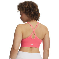 UNDER ARMOUR Vanish Seamless Low Support Sport-BH Damen 600 - bittersweet pink/white L