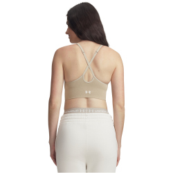 UNDER ARMOUR Vanish Seamless Low Support Sport-BH Damen 299 - city khaki/summit white L