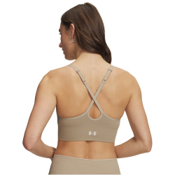 UNDER ARMOUR Vanish Seamless Low Support Sport-BH Damen 299 - city khaki/summit white L