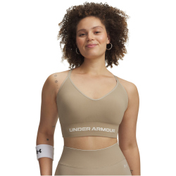 UNDER ARMOUR Vanish Seamless Low Support Sport-BH Damen 299 - city khaki/summit white L