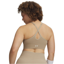UNDER ARMOUR Vanish Seamless Low Support Sport-BH Damen 299 - city khaki/summit white L
