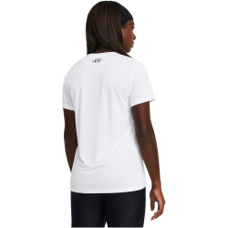 UNDER ARMOUR Tech Solid Trainingsshirt Damen 100 - white/black L