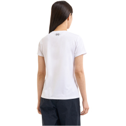 UNDER ARMOUR Tech Solid Trainingsshirt Damen 100 - white/black L