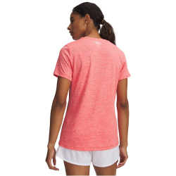 UNDER ARMOUR Tech Twist T-Shirt Damen 691 - venom red/white L