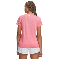 UNDER ARMOUR Tech Twist T-Shirt Damen 601 - bittersweet pink/white XS