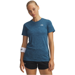 UNDER ARMOUR Tech Twist T-Shirt Damen 498 - wham blue/white L