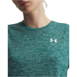 UNDER ARMOUR Tech Twist T-Shirt Damen 338 - rack green/white L