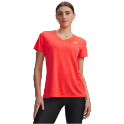 UNDER ARMOUR Tech Twist T-Shirt Damen 690 - venom red/white L