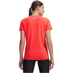 UNDER ARMOUR Tech Twist T-Shirt Damen 690 - venom red/white L