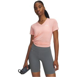 UNDER ARMOUR Tech Twist T-Shirt Damen 603 - posh pink/white XS