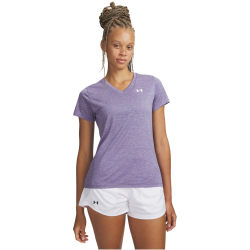 UNDER ARMOUR Tech Twist T-Shirt Damen 520 - purple luxe/white XS