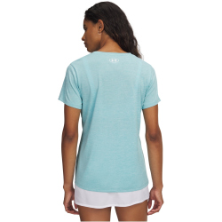 UNDER ARMOUR Tech Twist T-Shirt Damen 425 - blue haze/white L