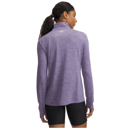 UNDER ARMOUR Tech Twist 1/2-Zip Sportshirt Damen 520 - purple luxe/white S
