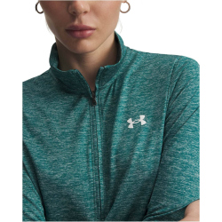 UNDER ARMOUR Tech Twist 1/2-Zip Sportshirt Damen 338 - rack green/white S