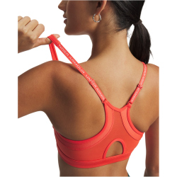 UNDER ARMOUR Infinity 2.0 Low Support Sport-BH Damen 690 - venom red/posh pink M A-C
