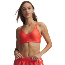 UNDER ARMOUR Infinity 2.0 Low Support Sport-BH Damen 690 - venom red/posh pink M A-C