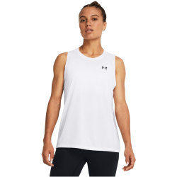 UNDER ARMOUR Tech Solid Tanktop Damen 100 - white/black XS