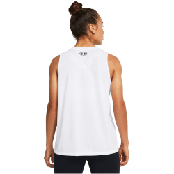 UNDER ARMOUR Tech Solid Tanktop Damen 100 - white/black XS