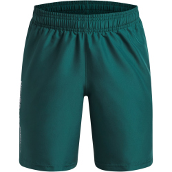 UNDER ARMOUR Woven Shorts Jungen 338 - rack green/white XL (160-170 cm)