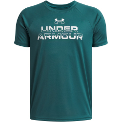 UNDER ARMOUR Tech Trainingsshirt Jungen 338 - rack green/white M (137-149 cm)