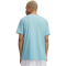 UNDER ARMOUR Foundation Sportshirt Herren 425 - blue haze/lumos lime/white S