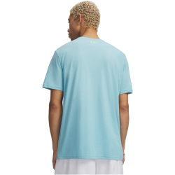 UNDER ARMOUR Foundation Sportshirt Herren 425 - blue haze/lumos lime/white 3XL