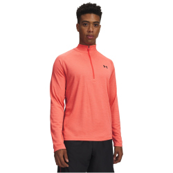 UNDER ARMOUR Tech Textured 1/2-Zip Trainingsshirt Herren 690 - venom red/black M