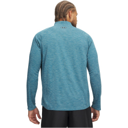 UNDER ARMOUR Tech Textured 1/2-Zip Trainingsshirt Herren 466 - boundless blue/black S