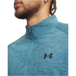 UNDER ARMOUR Tech Textured 1/2-Zip Trainingsshirt Herren 466 - boundless blue/black M