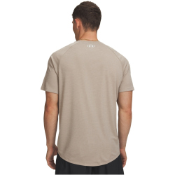 UNDER ARMOUR Tech Strukturiertes Trainingsshirt Herren 203 - timberwolf taupe/white 3XL