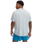 UNDER ARMOUR Tech Strukturiertes Trainingsshirt Herren 023 - distant gray/black XS