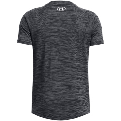 UNDER ARMOUR Tech Textured Trainingsshirt Jungen 001 - black/white XS (122-127 cm)