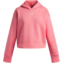 UNDER ARMOUR Rival Fleece Crop Hoodie Mädchen 600 - bittersweet pink/white M (137-149 cm)