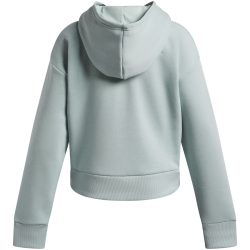 UNDER ARMOUR Rival Fleece Crop Hoodie Mädchen 477 - enamel blue/white S (127-137 cm)