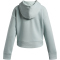 UNDER ARMOUR Rival Fleece Crop Hoodie Mädchen 477 - enamel blue/white M (137-149 cm)