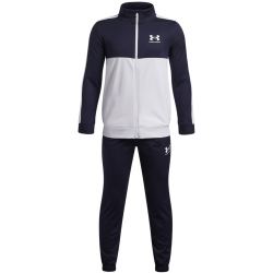 UNDER ARMOUR Colorblock Knit Trainingsanzug Jungen 412 - midnight navy/white S (127-137 cm)