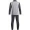 UNDER ARMOUR Colorblock Knit Trainingsanzug Jungen 026 - castlerock/mod gray/white XS (122-127 cm)